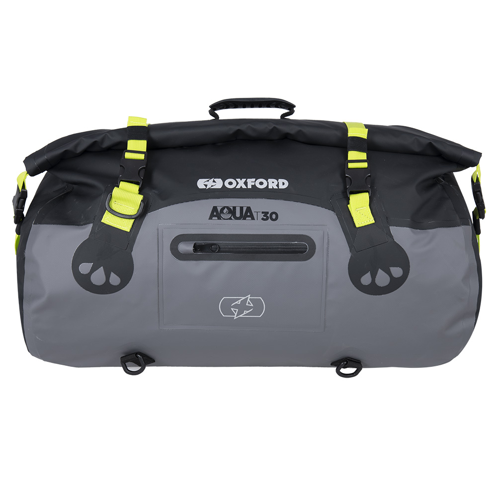 Oxford AQUA T-30 ROLL BAG BLACK/GREY/FLUO